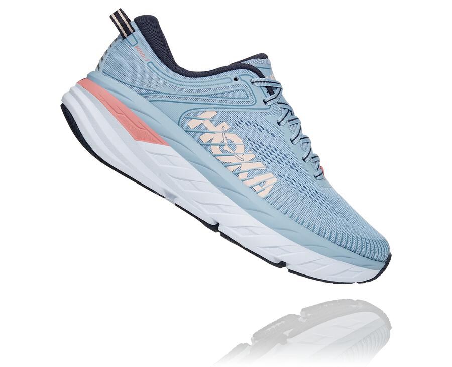 Hoka One One Hardloopschoenen Dames - Bondi 7 - Blauw - FU1283960